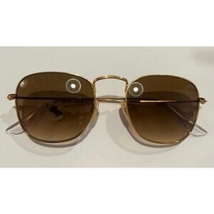 Ray-Ban Frank Sunglasses in Gold Frame with Brown Lenses